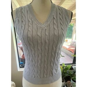 Brandy Melville Sweater Vest Pale Lavender Grey one size
